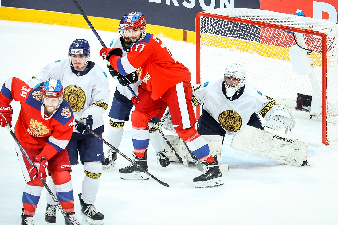 Матч между Россией и Казахстаном