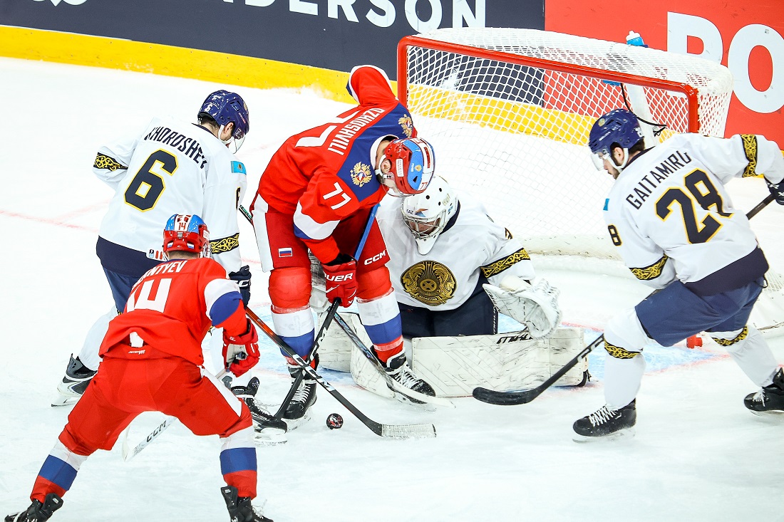 Матч между Россией и Казахстаном