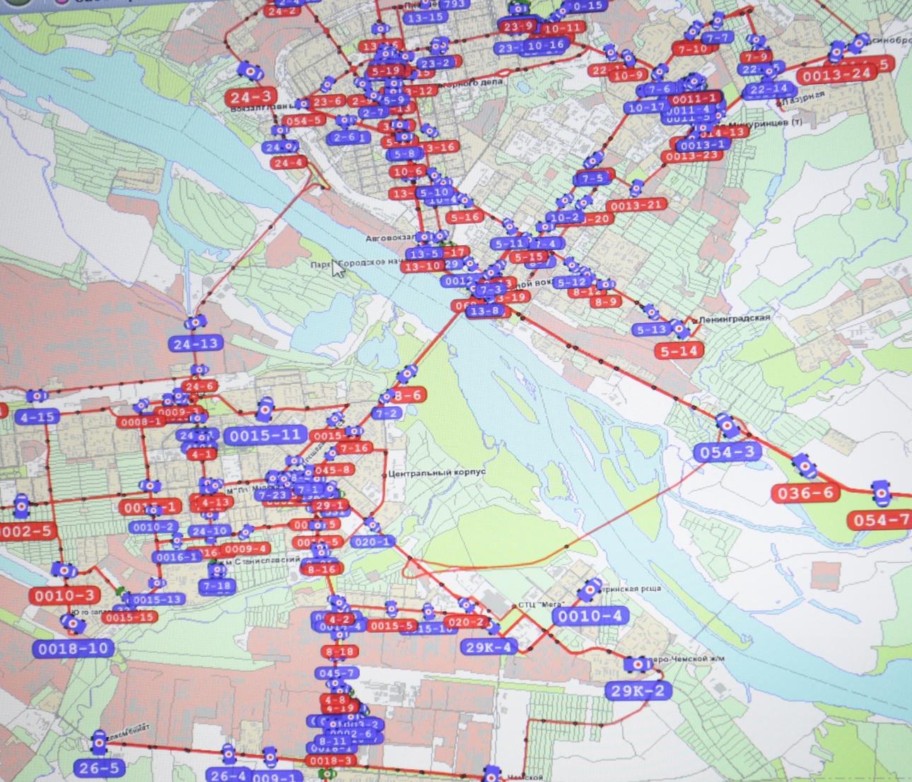 Погружение: за работой транспорта в Новосибирске следят онлайн