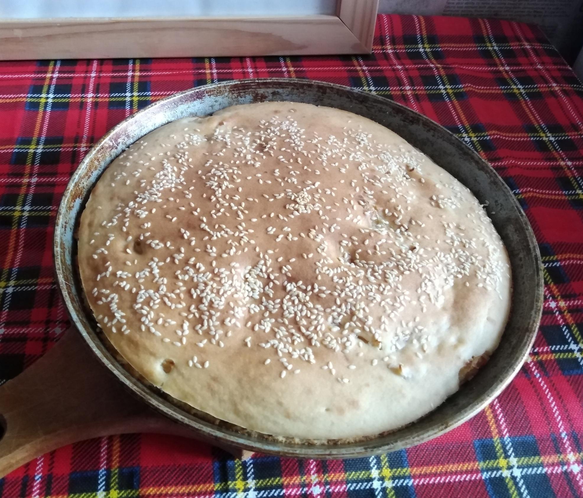 Необычный пирог бисквитный с яблоками: рецепт с фото