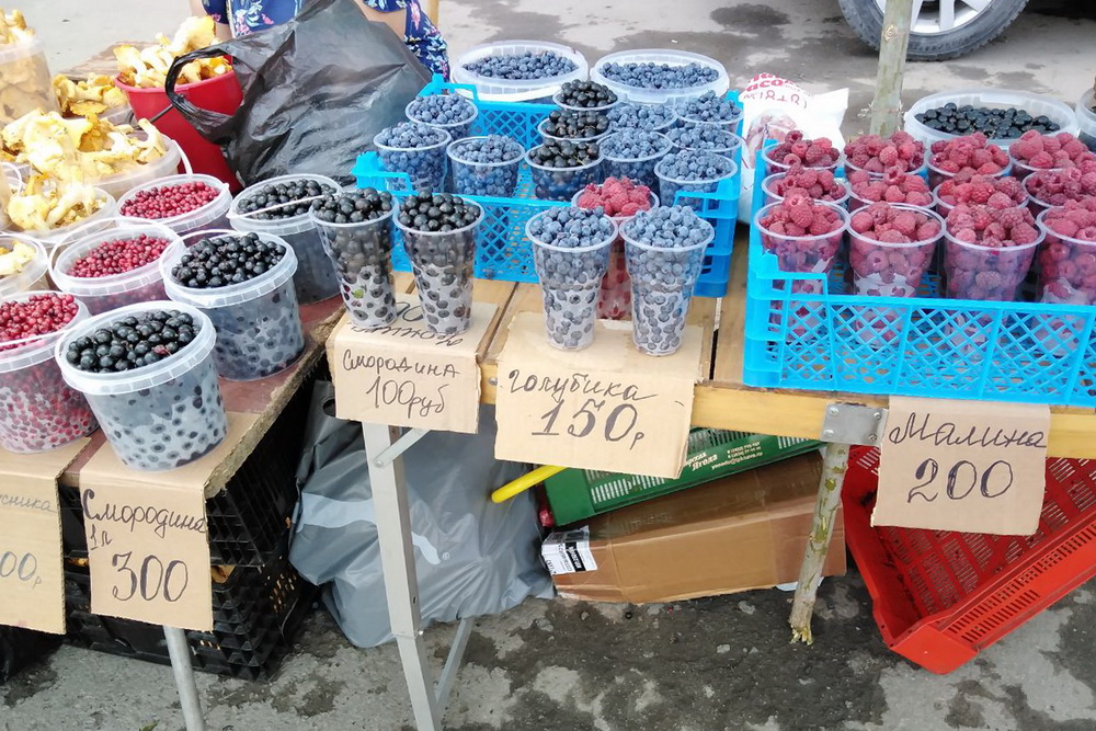 Голубику, бруснику и сухие грузди начали продавать в Новосибирске