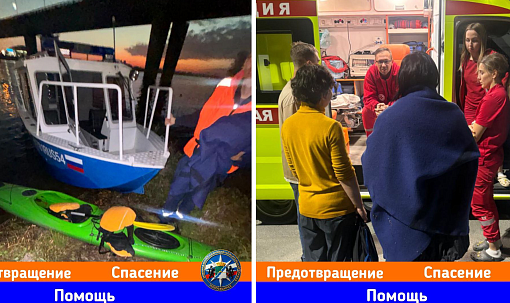 Катавшихся на каяках новосибирцев едва не затянуло под баржу