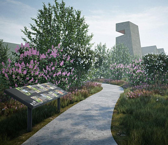 Официальное название дали будущему парку с набережной в Первомайке