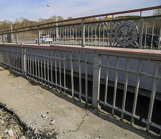 Крайнюю полосу моста через Иню на Бердском шоссе перекроют этой ночью