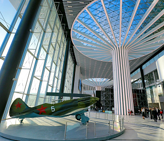 Новый терминал с футуристичными колоннами открыли в аэропорту Толмачёво
