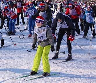 20 тысяч новосибирцев вышли на старт «Лыжни России»