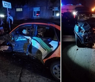 Каршеринговый автомобиль попал в ДТП на Никитина — двое пострадали