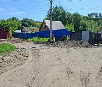 Размытые дороги частного сектора восстановили в Заельцовке