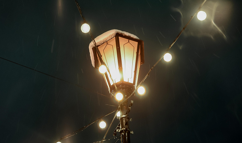 Неизвестные вандалы погасили новогодние огни в парке Новосибирска