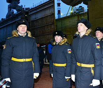 Команда подлодки К-573 поздравила Новосибирск с почётным званием