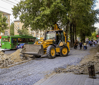 Грандиозный ремонт развернули на проспекте Маркса в Новосибирске