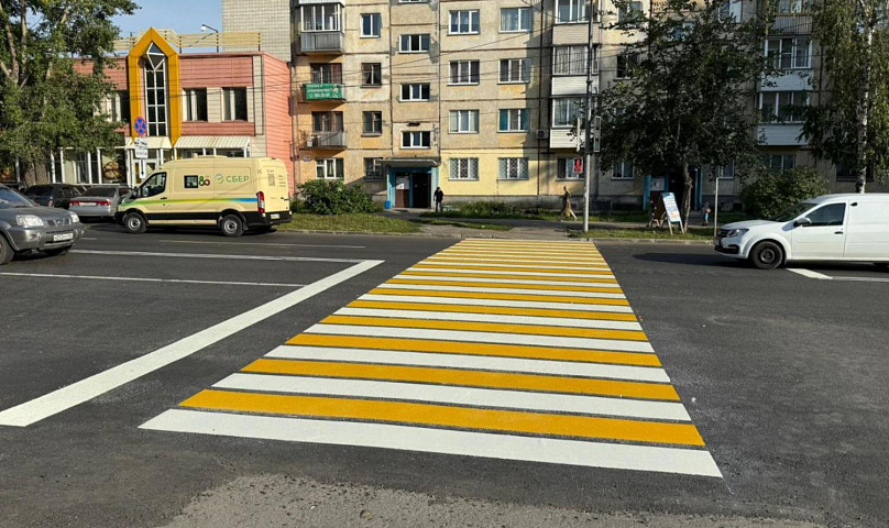 Разметку новыми материалами тестируют на дорогах Новосибирска