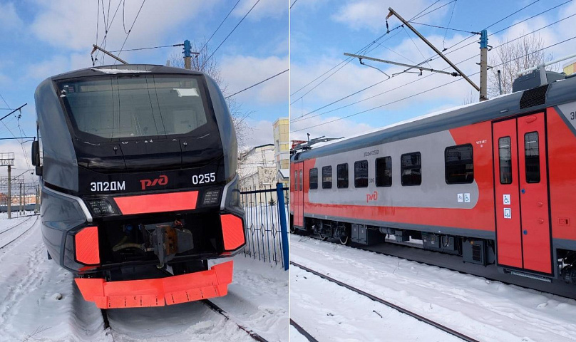 Две новые электрички с кондиционерами приехали в Новосибирск