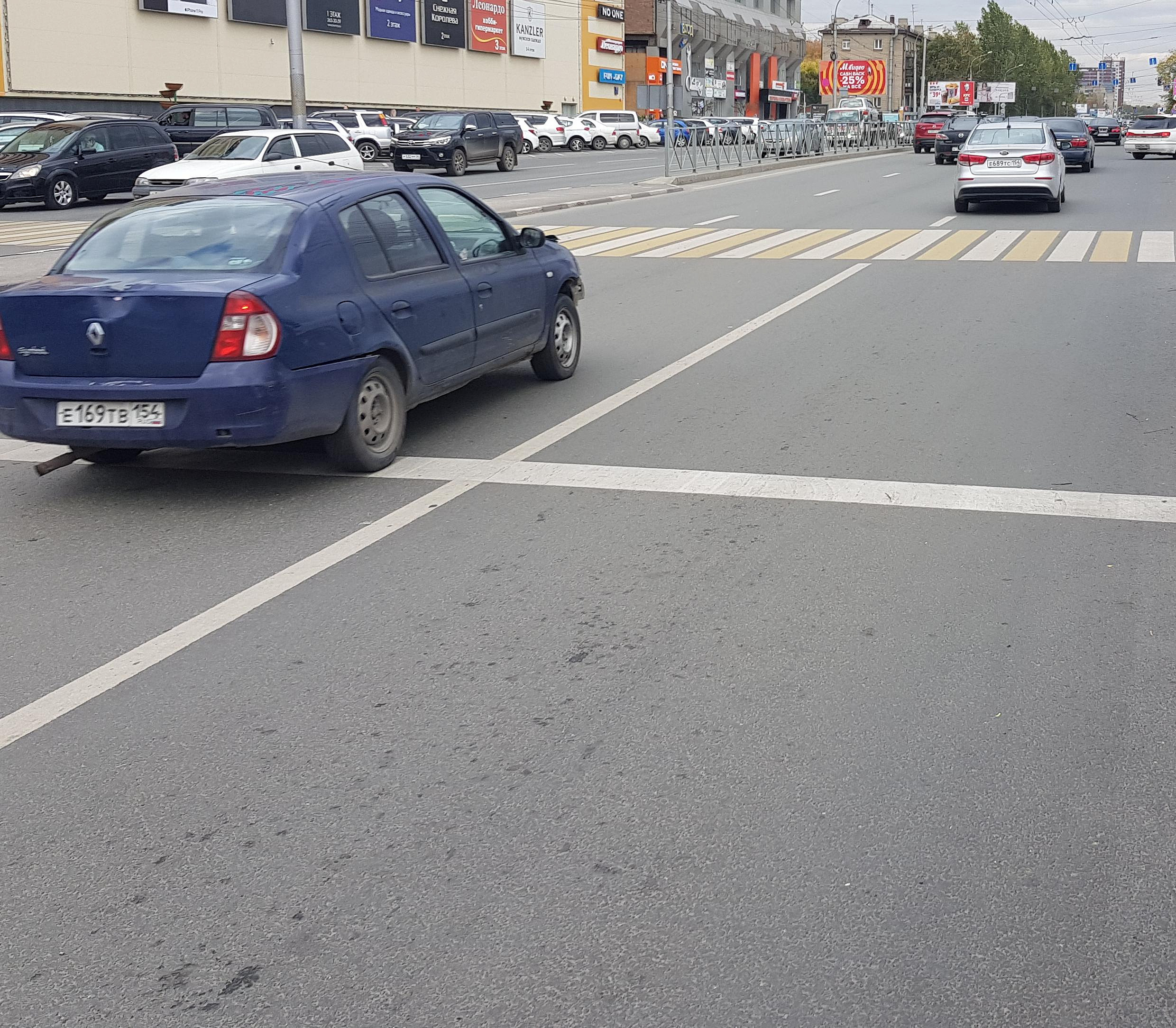 Барьерное ограждение обновят к ноябрю на улице Гоголя в Новосибирске