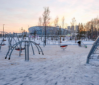 Парк возле нового ЛДС прошёл техническую приёмку в Новосибирске