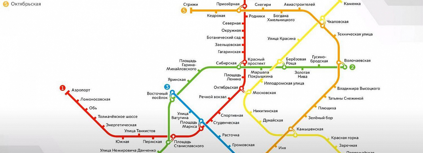 Линии метро новосибирск карта