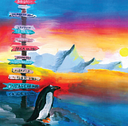 Детские рисунки из Новосибирска отправили в самый южный город планеты