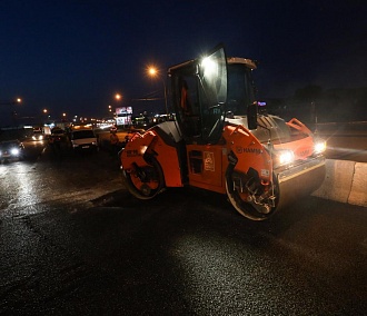 Ночной дозор: как в Новосибирске идёт ремонт дорог