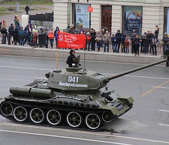 Раритетный танк Т-34 пройдёт 9 мая по Красному проспекту