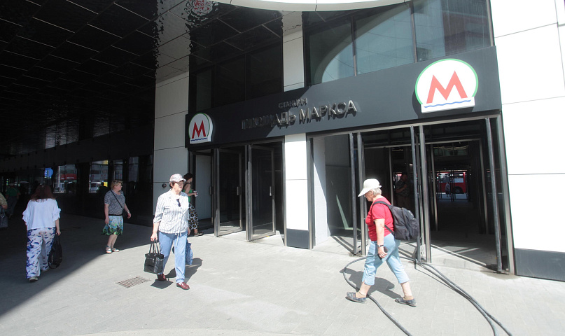 Новый выход открыли на станции метро «Площадь Маркса» в Новосибирске