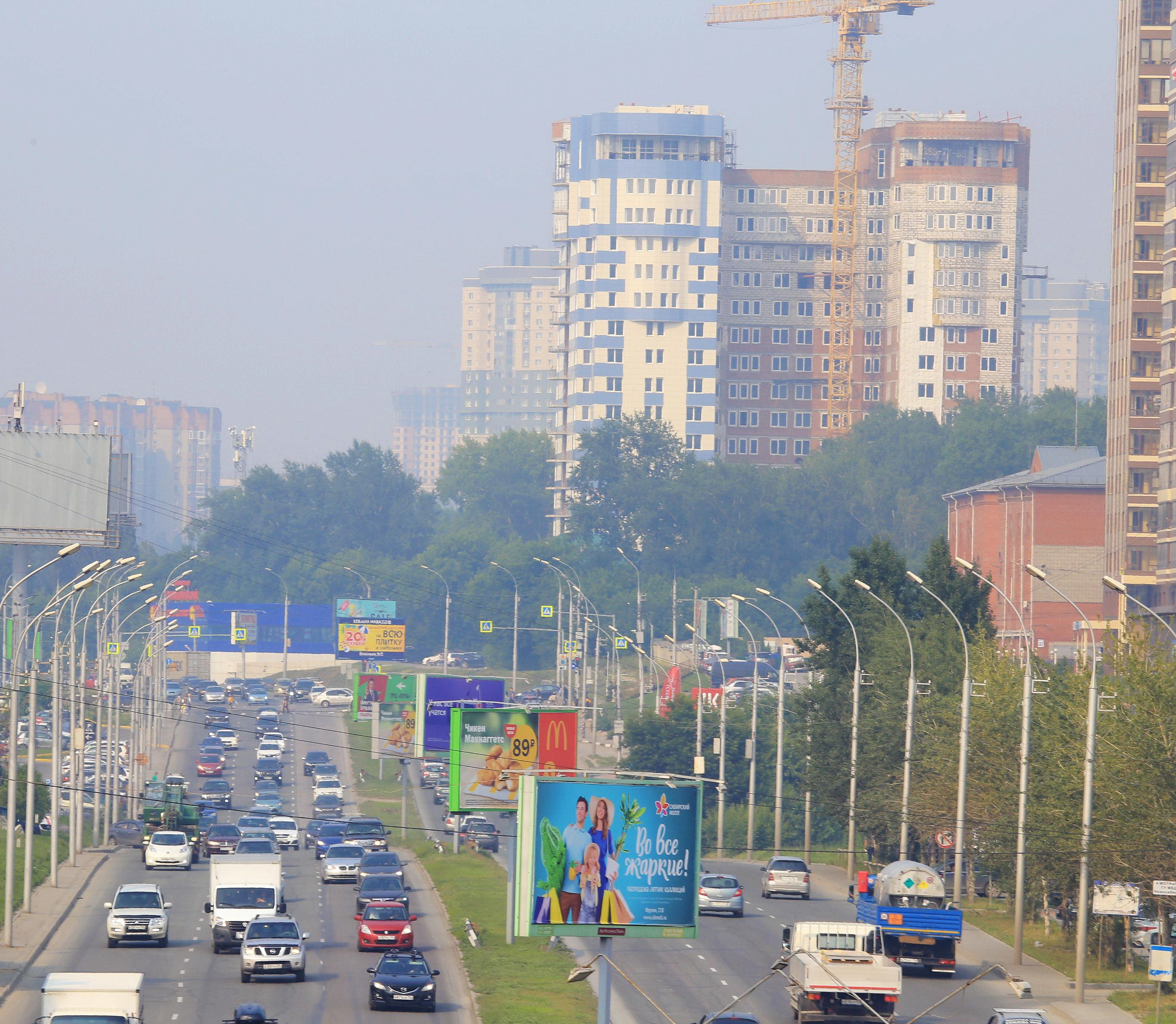 Запах гари в Новосибирск принесли лесные пожары из-за Урала