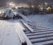 Временный мост через 2-ю Ельцовку демонтируют на улице Сухарной
