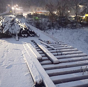 Временный мост через 2-ю Ельцовку демонтируют на улице Сухарной