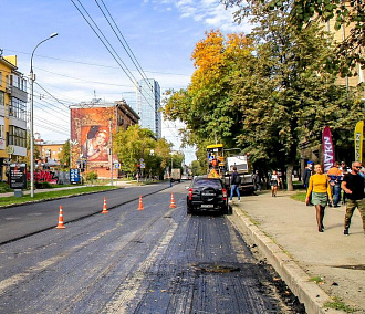Улицу Советскую в Новосибирске отремонтируют до 25 сентября