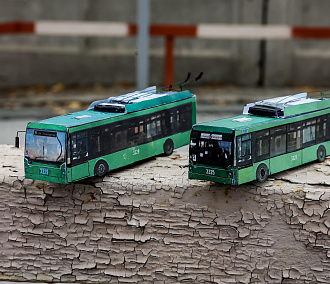 «Чисто для души»: новосибирец создаёт точные копии троллейбусов из бумаги