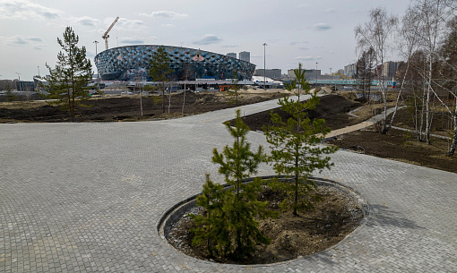 Парк у нового ЛДС в Новосибирске решит проблему пробок в День города
