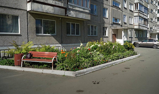 Выбираем лучшую клумбу Новосибирска: Иванова, 33