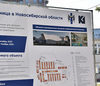 Сдачу инфекционной больницы под Новосибирском сдвинули на 2023 год