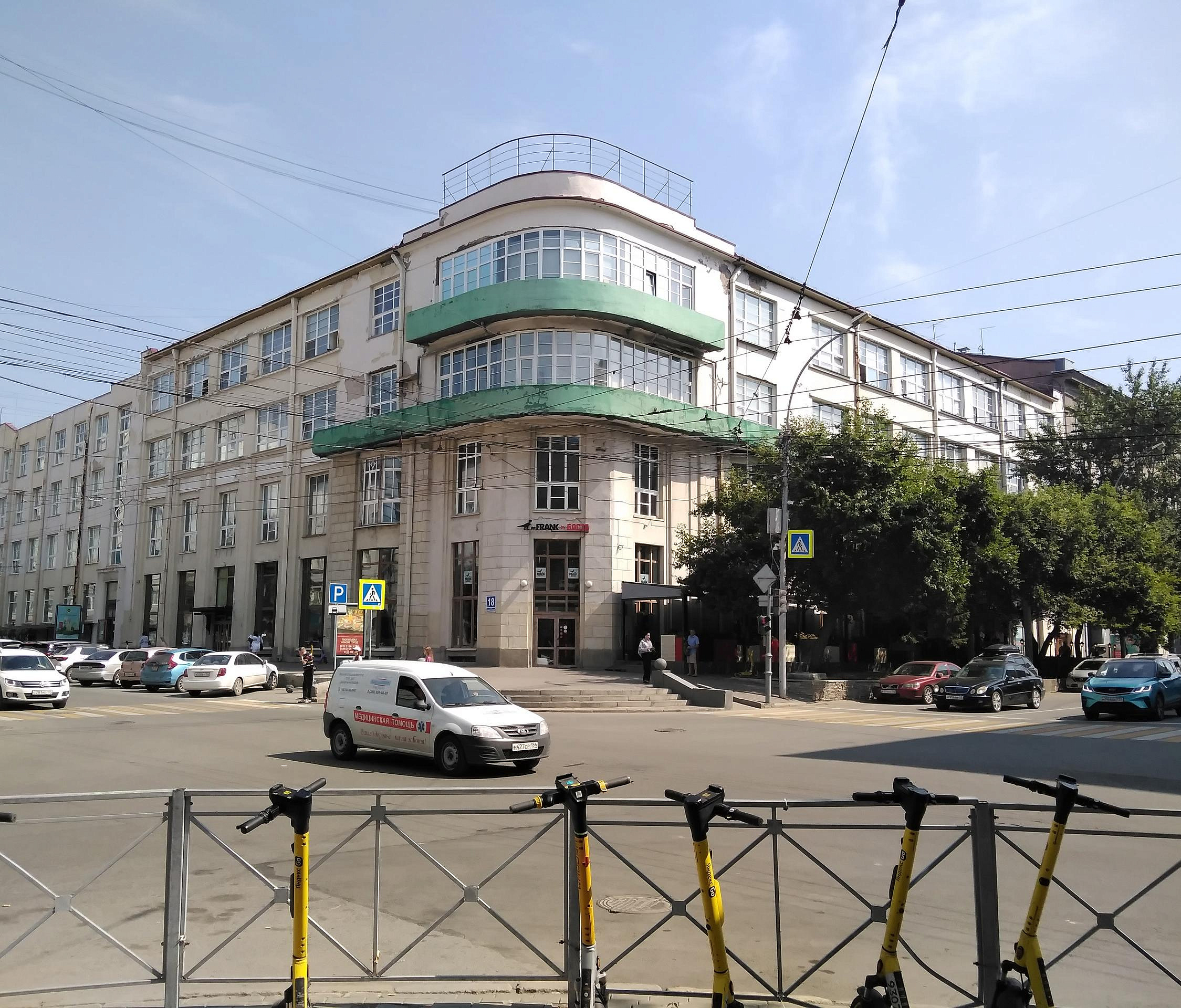 Фасад обновят исторической конторе Текстильсиндиката в Новосибирске