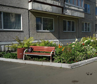 Выбираем лучшую клумбу Новосибирска: Иванова, 33