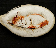 Новосибирец сделал рисунки акварелью на тыквенных семечках: фото