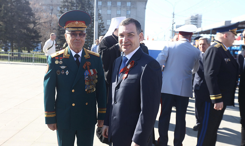 Мэр Кудрявцев поздравляет новосибирцев с Днём Победы