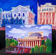 Театр-танк и мистика от ИИ: Новосибирск в открытках из галереи НГУАДИ