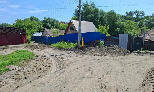 Размытые дороги частного сектора восстановили в Заельцовке