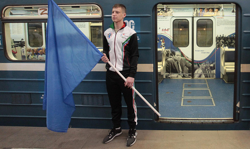 Спортивный поезд-музей запустили в метро Новосибирска