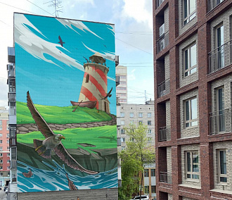 Граффити с маяком и чайками могут появиться на улице Семьи Шамшиных