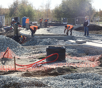 Мэр Кудрявцев оценил первые очертания парка «Чемской берег»