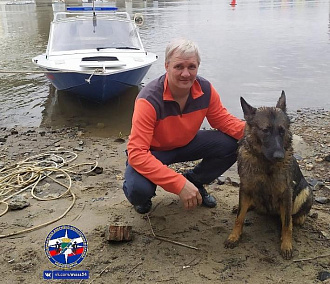 Унесённую течением собаку вытащили из воды новосибирские спасатели