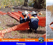 Плавучие преграды выставили на Оби из-за разлившегося рапсового масла