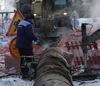 Улицу Толстого раскопали до 25 декабря из-за ремонта теплотрассы