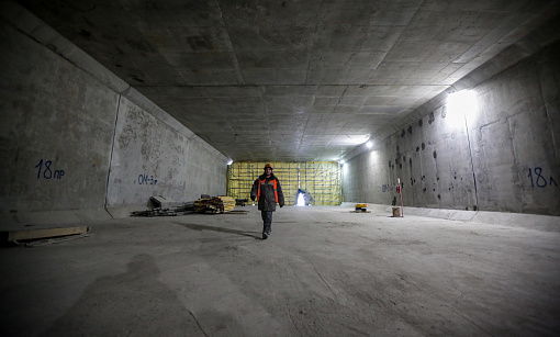 В Новосибирске 90-метровый тоннель под Транссибом готов на 83%