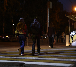 Ещё 33 гобо-проектора подсветят пешеходные переходы в Новосибирске