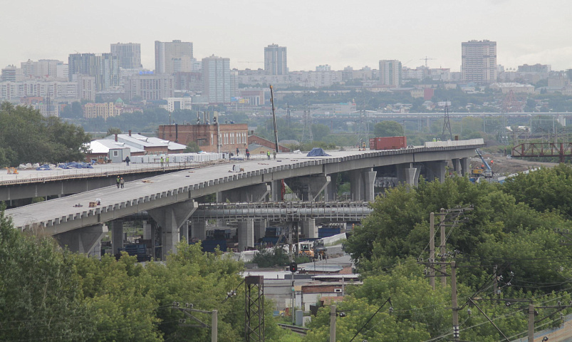 С дрона показали готовность четвёртого моста и развязок в Новосибирске