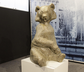 Копию медвежонка из фонтана в Первомайском сквере выставили в музее