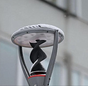 Инновационные фонари с ветрогенератором начали тестировать в Новосибирске