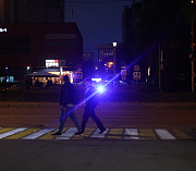 Гобо-проекторами подсветят ещё 33 пешеходных перехода в Новосибирске